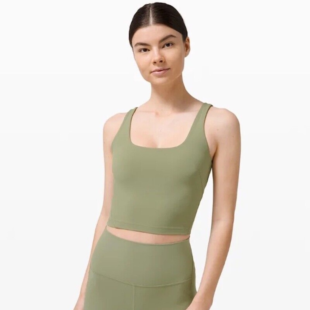 Lululemon Nulu Fold Tight Crop Yoga Tank Top